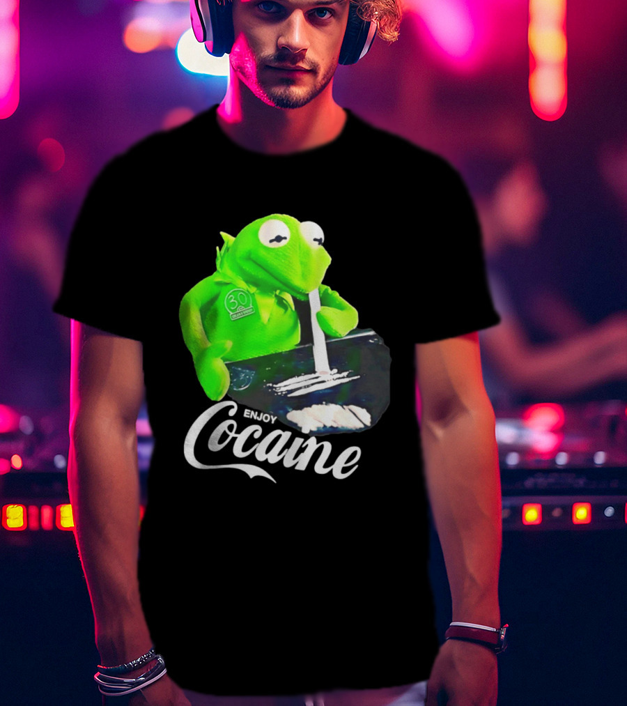 Kermit The Frog Enjoy Cocaine Muppets T-Shirt