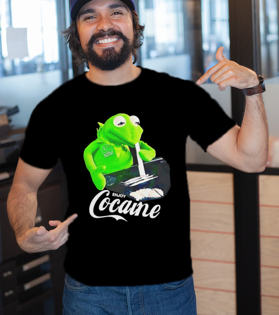 Kermit The Frog Enjoy Cocaine Muppets T-Shirt