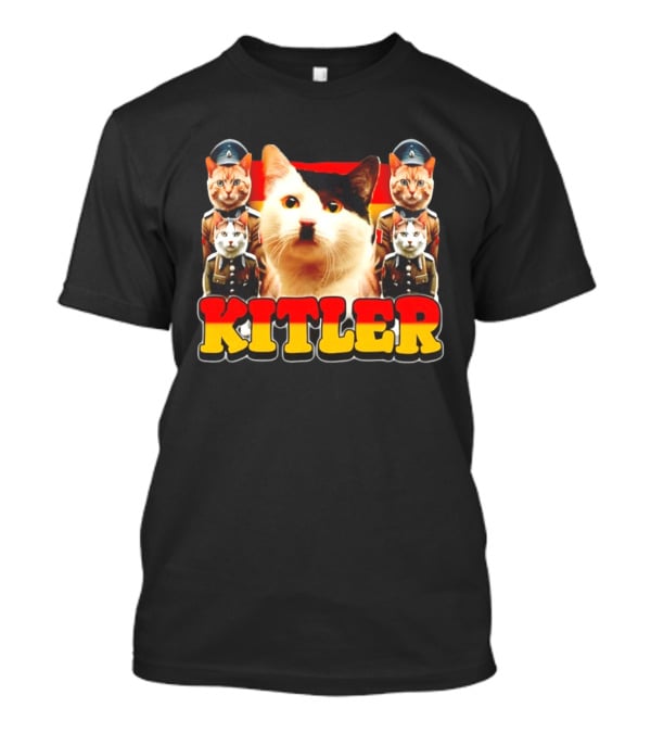 Kitler Meme Cat With German Flag And Cats In Uniforms T-Shirt