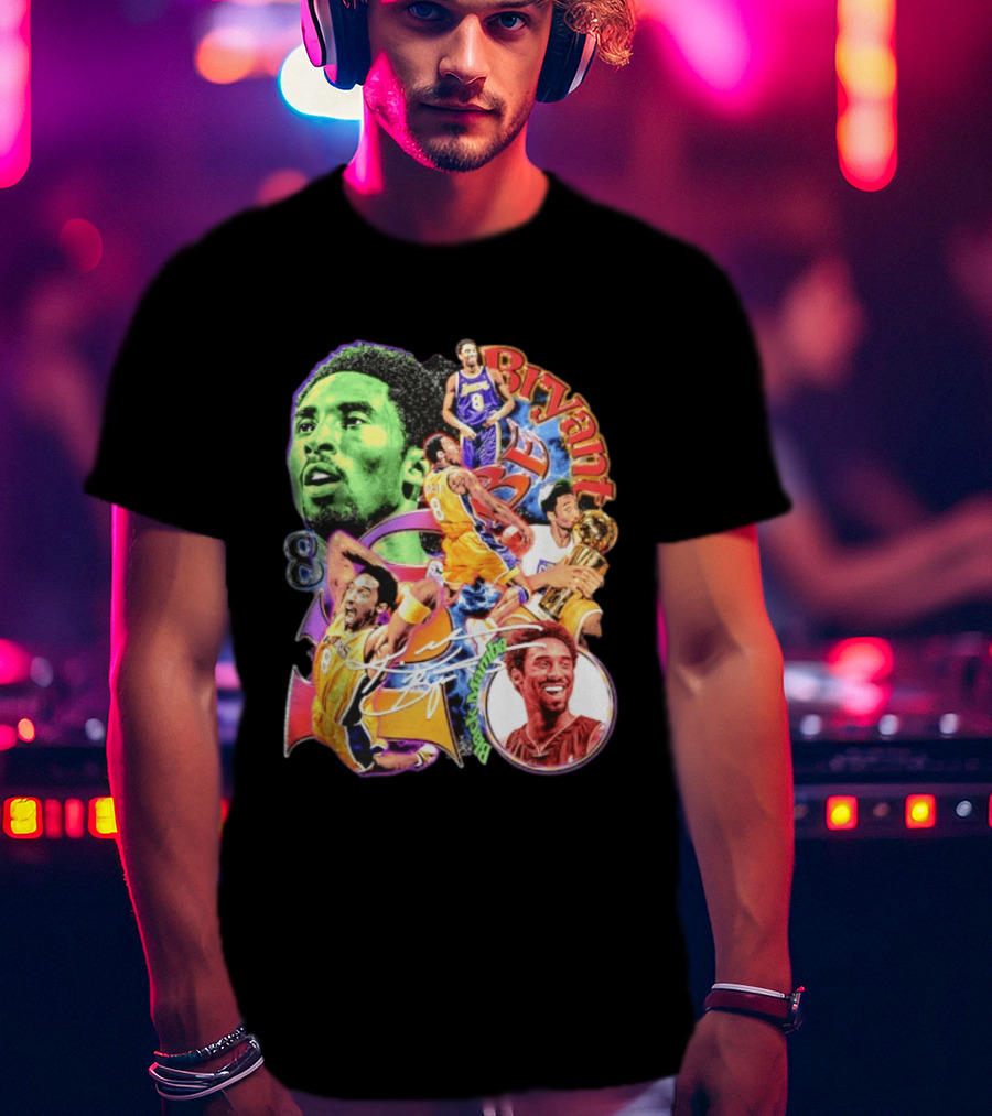 Kobe Bryant 8 Los Angeles Lakers NBA Champion Legacy T-Shirt