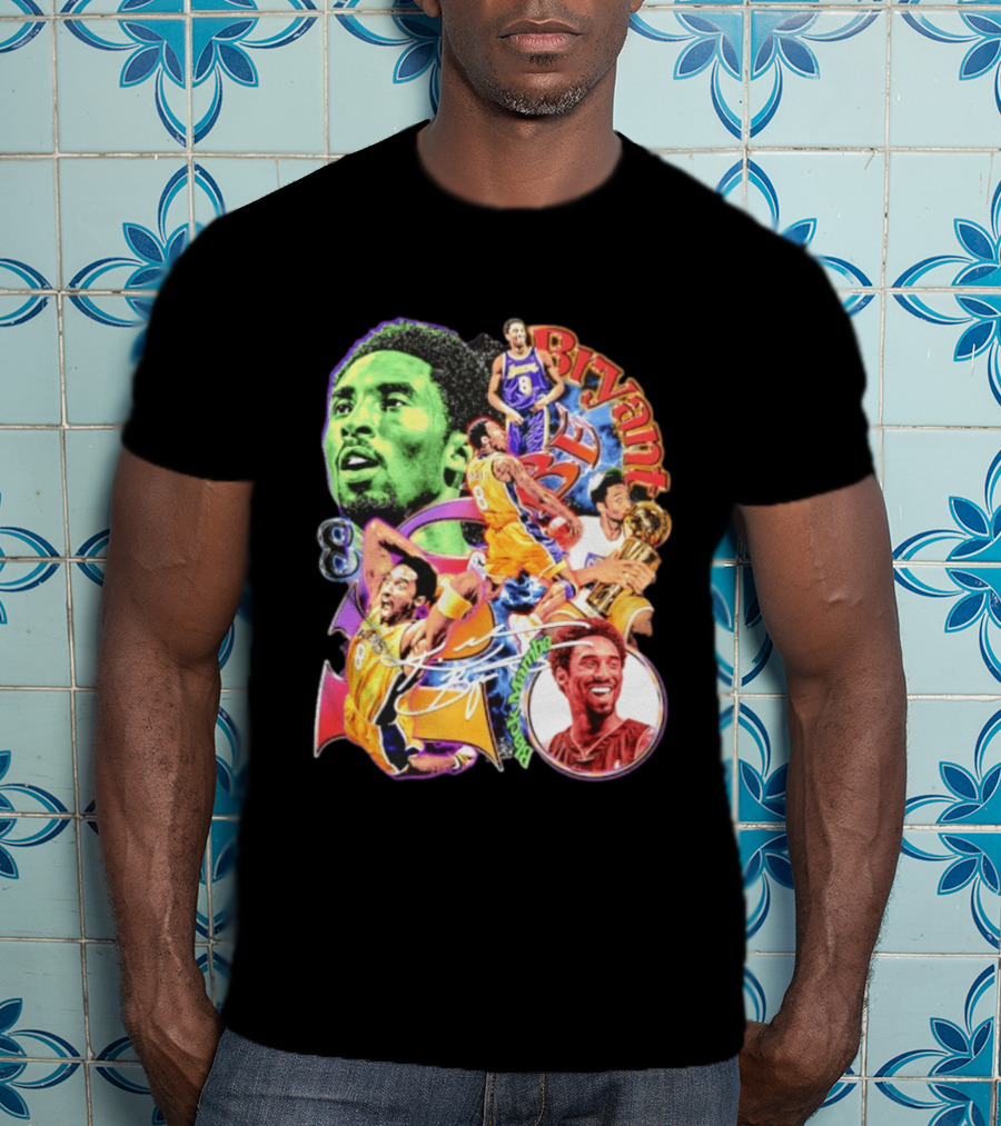Kobe Bryant 8 Los Angeles Lakers NBA Champion Legacy T-Shirt
