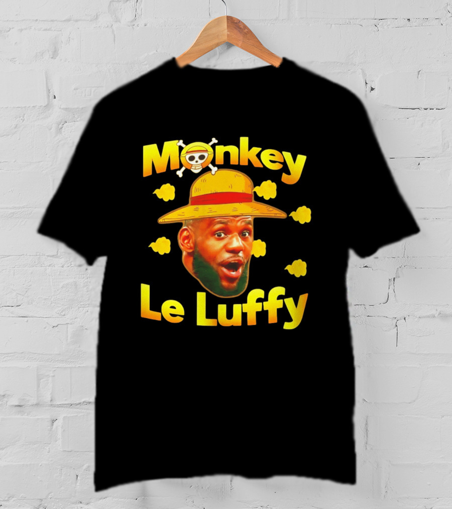 Monkey LeBron James Le Luffy Los Angeles Lakers One Piece T-Shirt