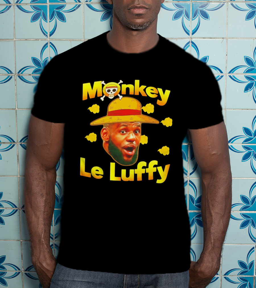 Monkey LeBron James Le Luffy Los Angeles Lakers One Piece T-Shirt