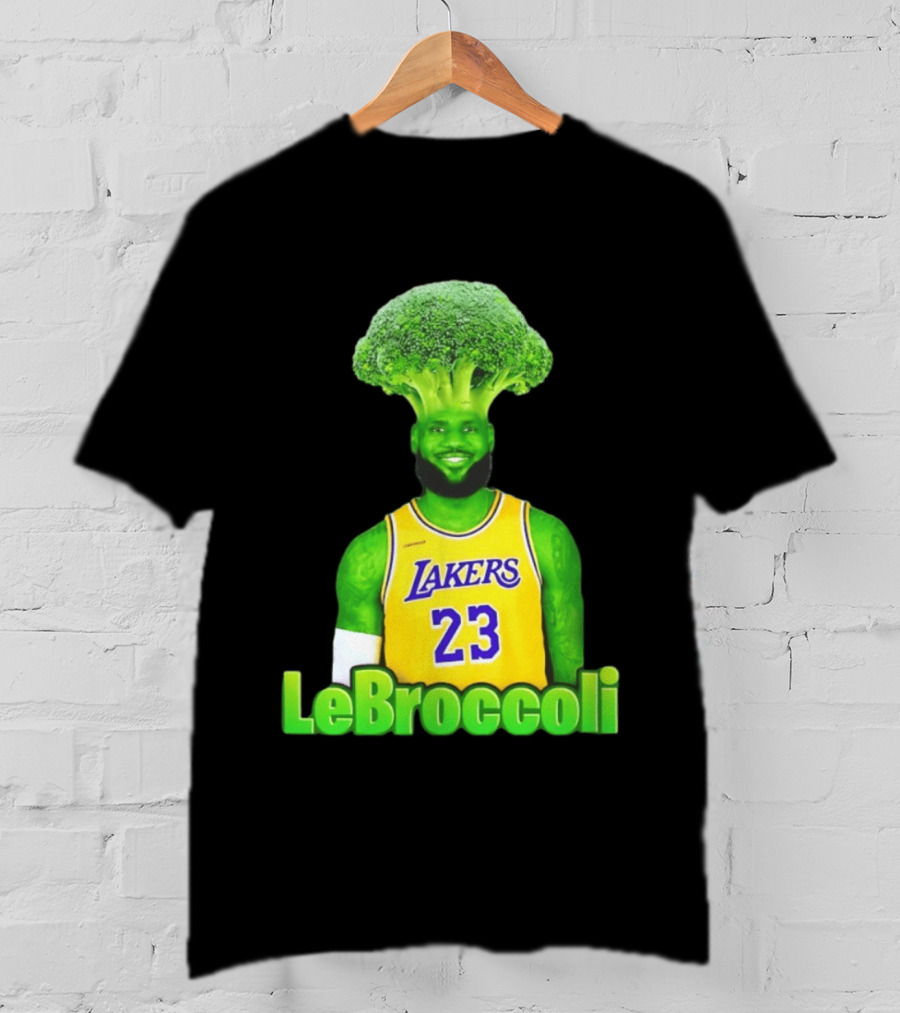 LeBron James Los Angeles Lakers LeBroccoli Lebron 23 NBA Basketball T-Shirt