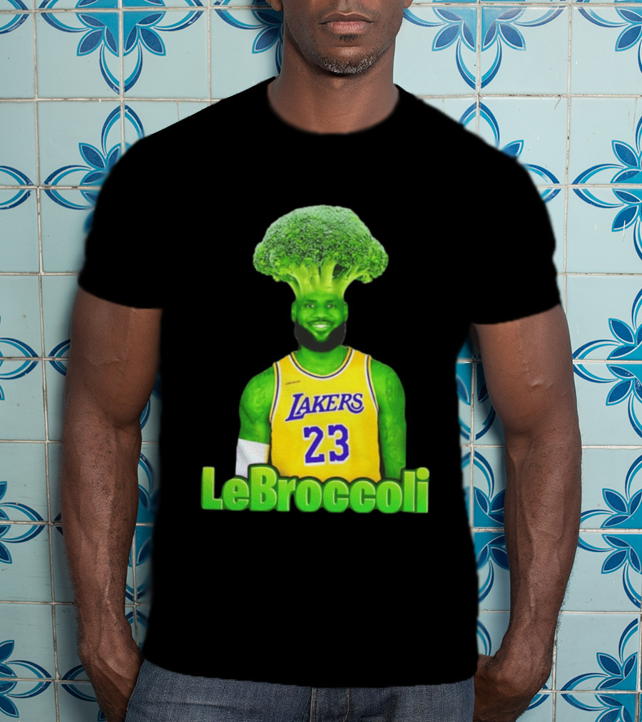 LeBron James Los Angeles Lakers LeBroccoli Lebron 23 NBA Basketball T-Shirt
