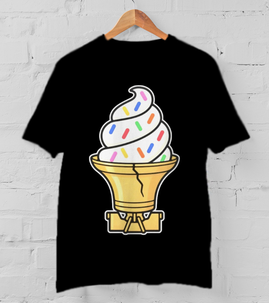 Liberty Bell Ice Cream Cone With Sprinkles Philly T-Shirt