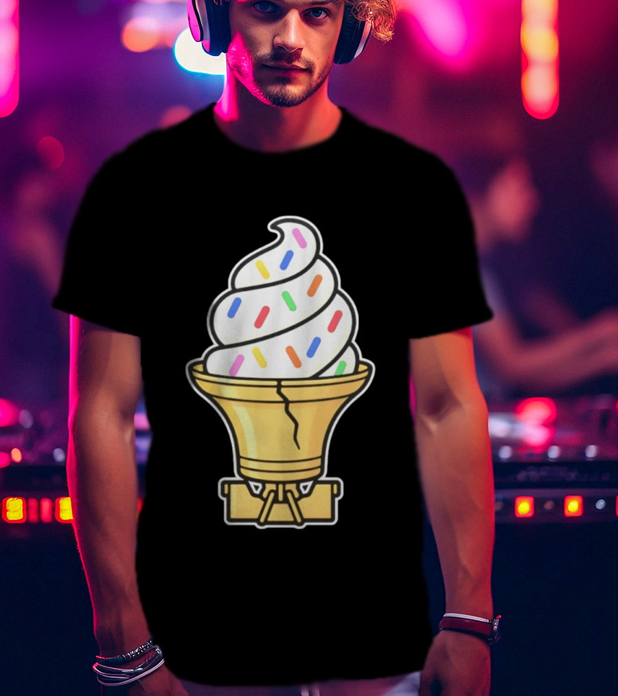 Liberty Bell Ice Cream Cone With Sprinkles Philly T-Shirt