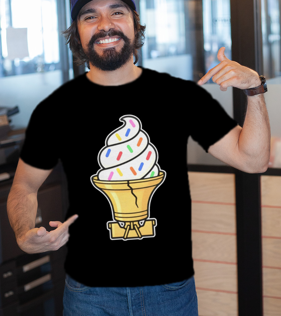Liberty Bell Ice Cream Cone With Sprinkles Philly T-Shirt