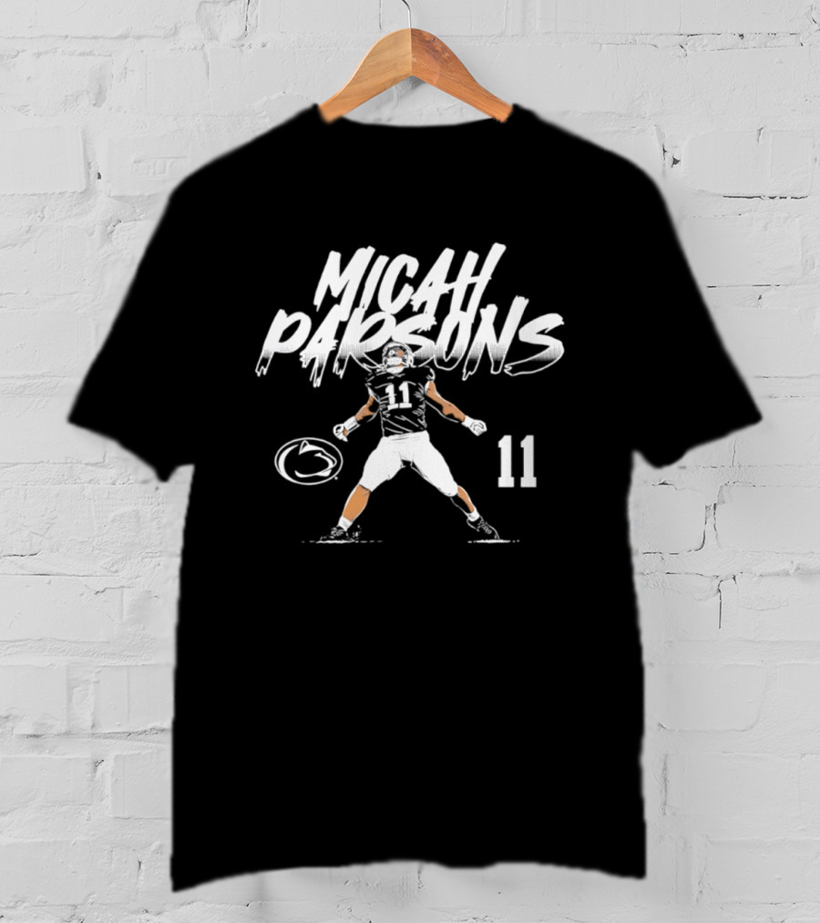 Micah Parsons 11 Penn State Football NCAA 2026 Star Pose T-Shirt
