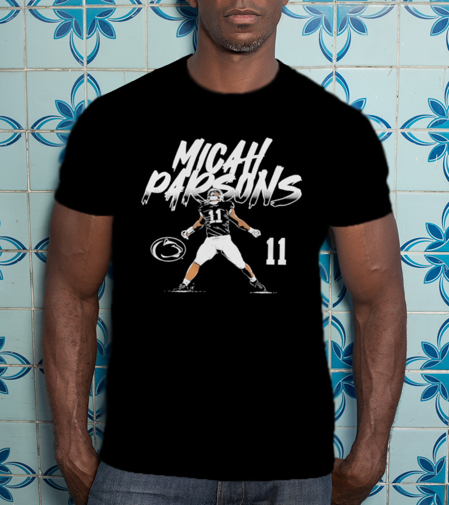 Micah Parsons 11 Penn State Football NCAA 2026 Star Pose T-Shirt