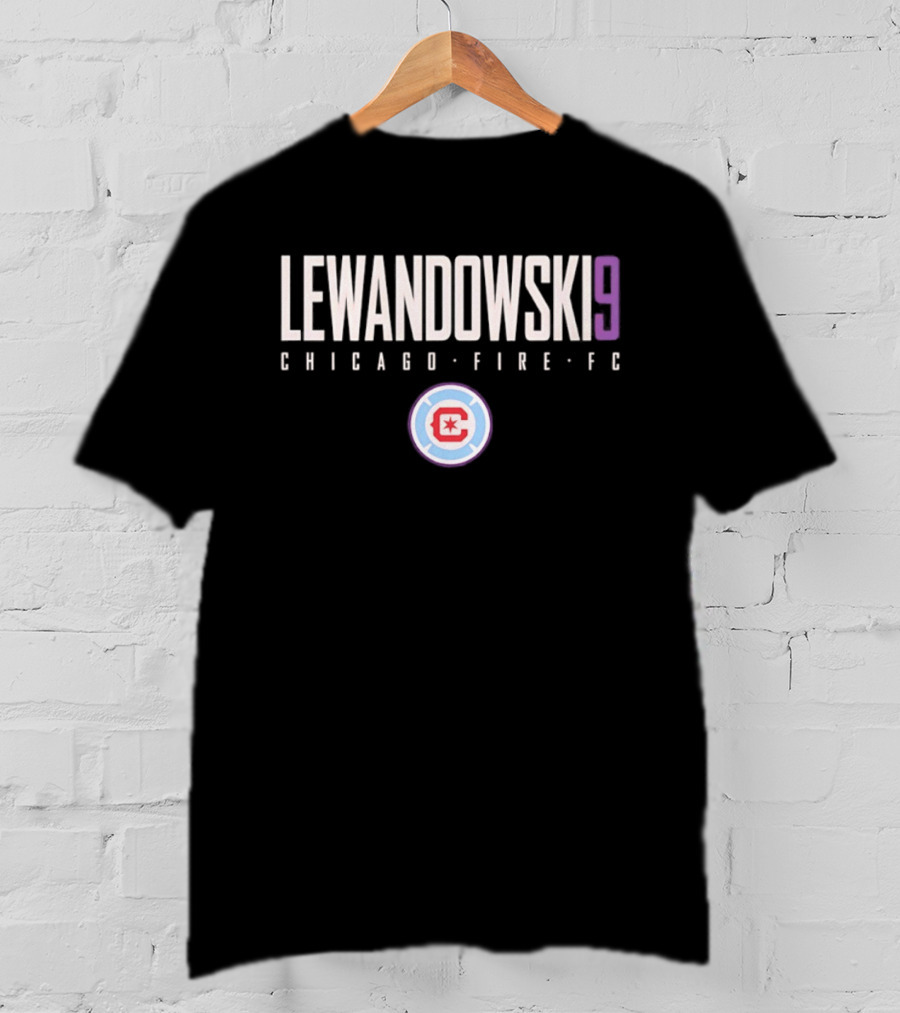 Lewandowski 9 Chicago Fire FC Official Merchandise T-Shirt
