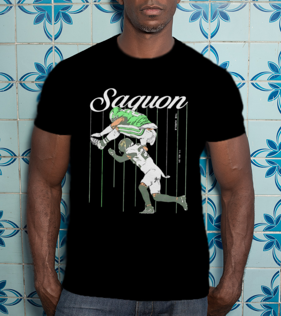 Saquon Barkley Backwards Hurdle Against Philadelphia Eagles T-Shirt