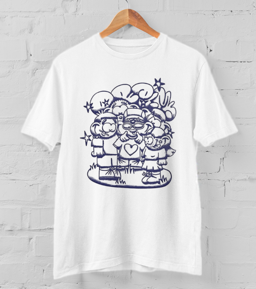 5 Ans En Famille Amis Dessin Célébration T-Shirt