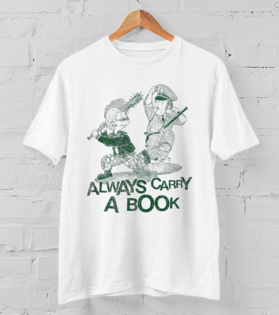 Punk Style Always Carry A Book Reading Books T-Shirt