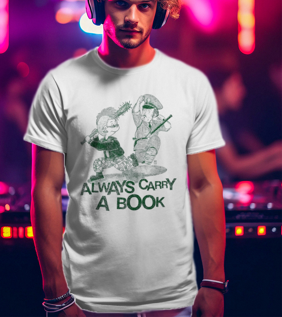 Punk Style Always Carry A Book Reading Books T-Shirt