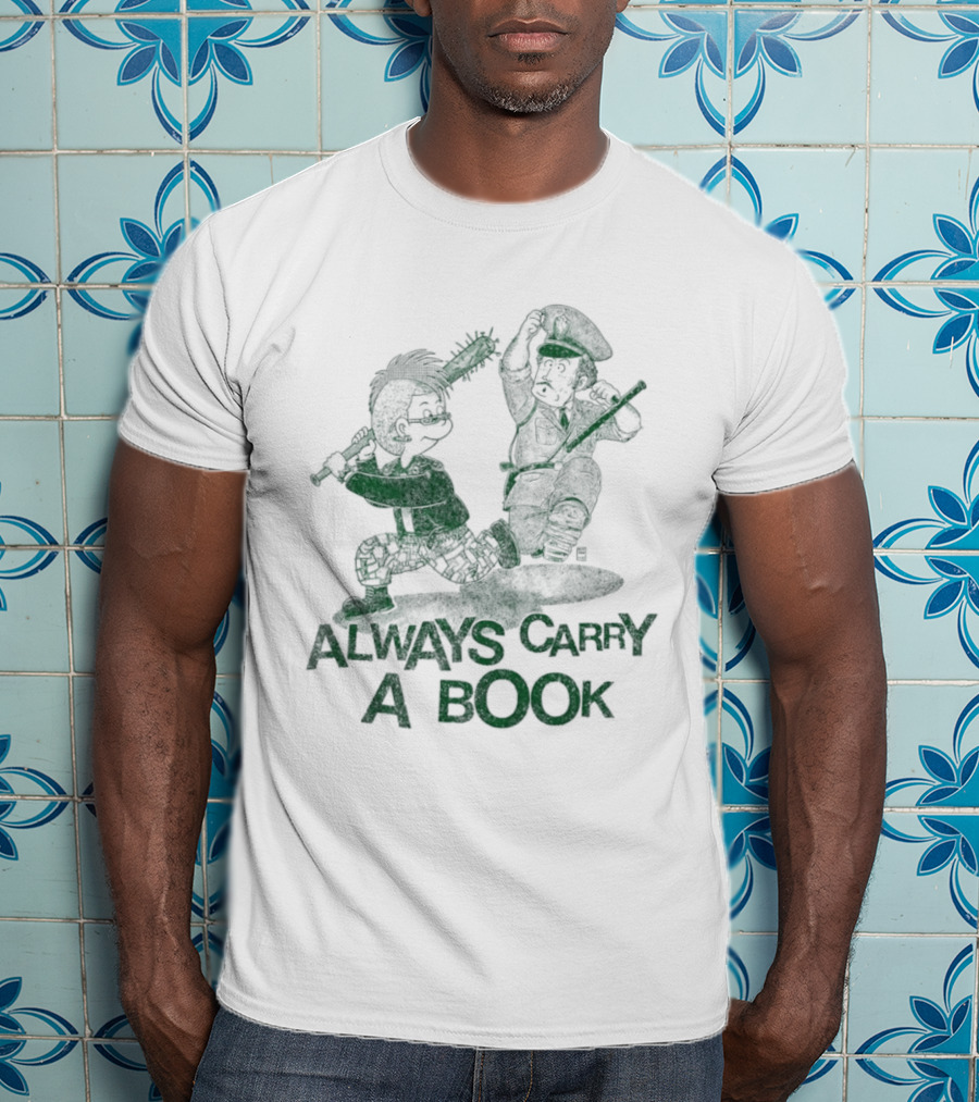 Punk Style Always Carry A Book Reading Books T-Shirt