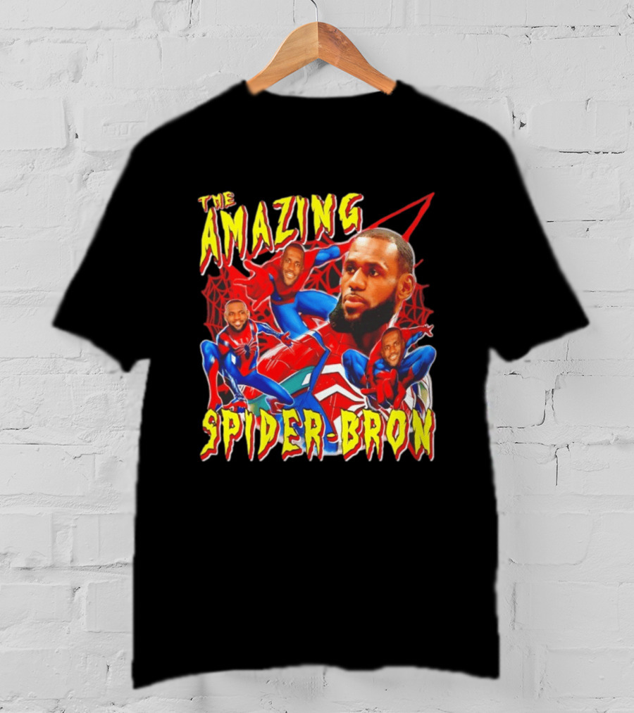 The Amazing Spider Bron LeBron James Web Slinger T-Shirt