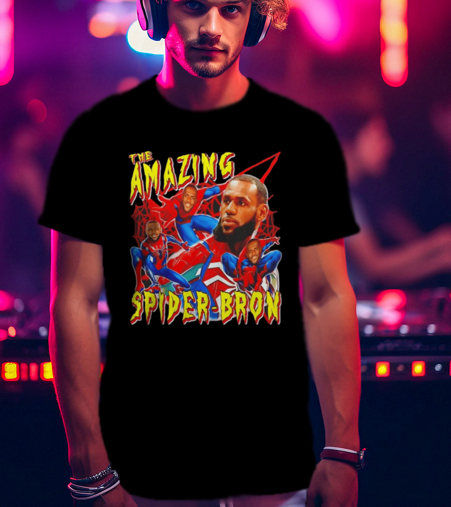 The Amazing Spider Bron LeBron James Web Slinger T-Shirt