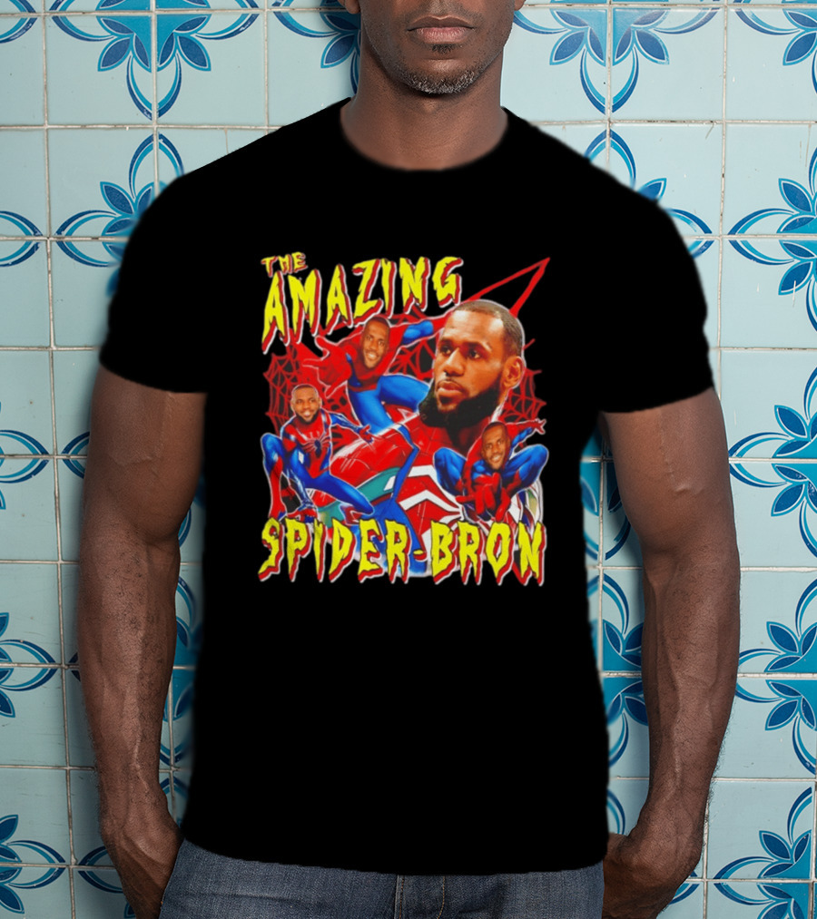 The Amazing Spider Bron LeBron James Web Slinger T-Shirt