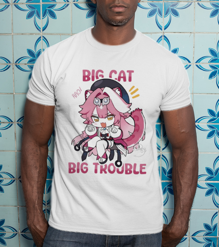 BIG Cat Prowls Into BIG Trouble Anime T-Shirt