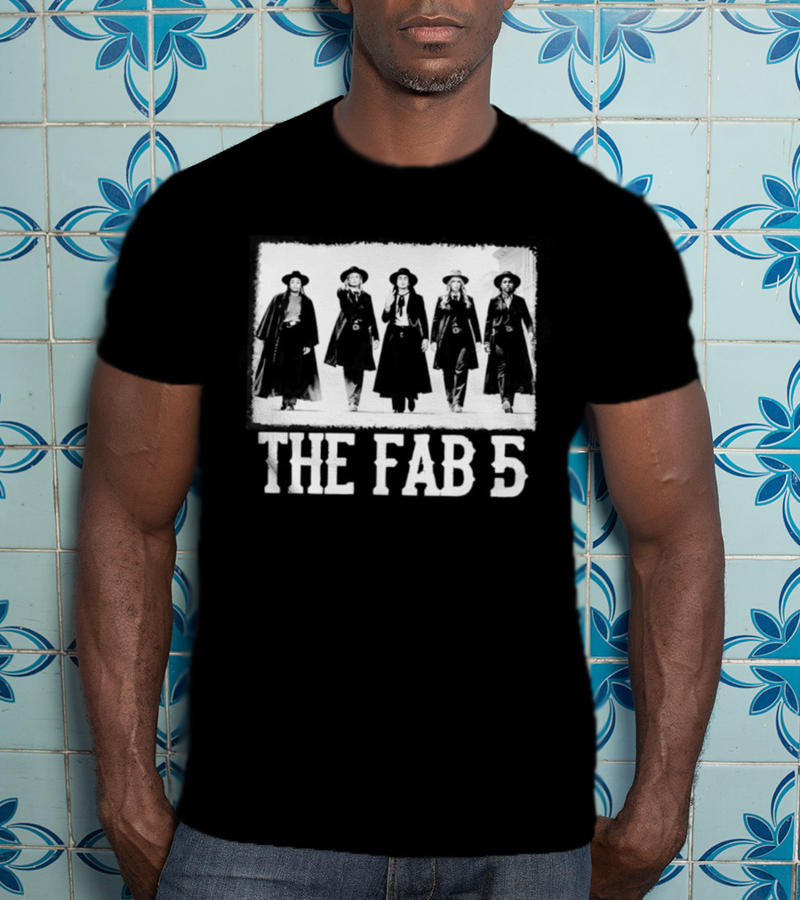 The Fab 5 Feverstone Indiana Fever Women's Basketball Team T-Shirt