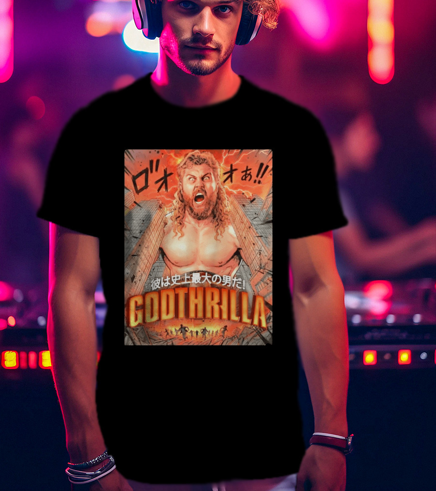 Thrillbilly Silas Mason Godthrilla Comic Style Explosion Scene T-Shirt
