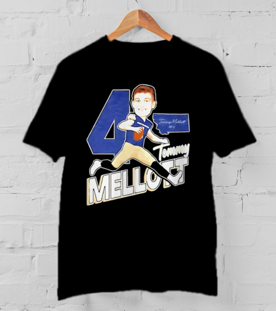 Tommy Mellott 4 Montana State Bobcats Caricature T-Shirt