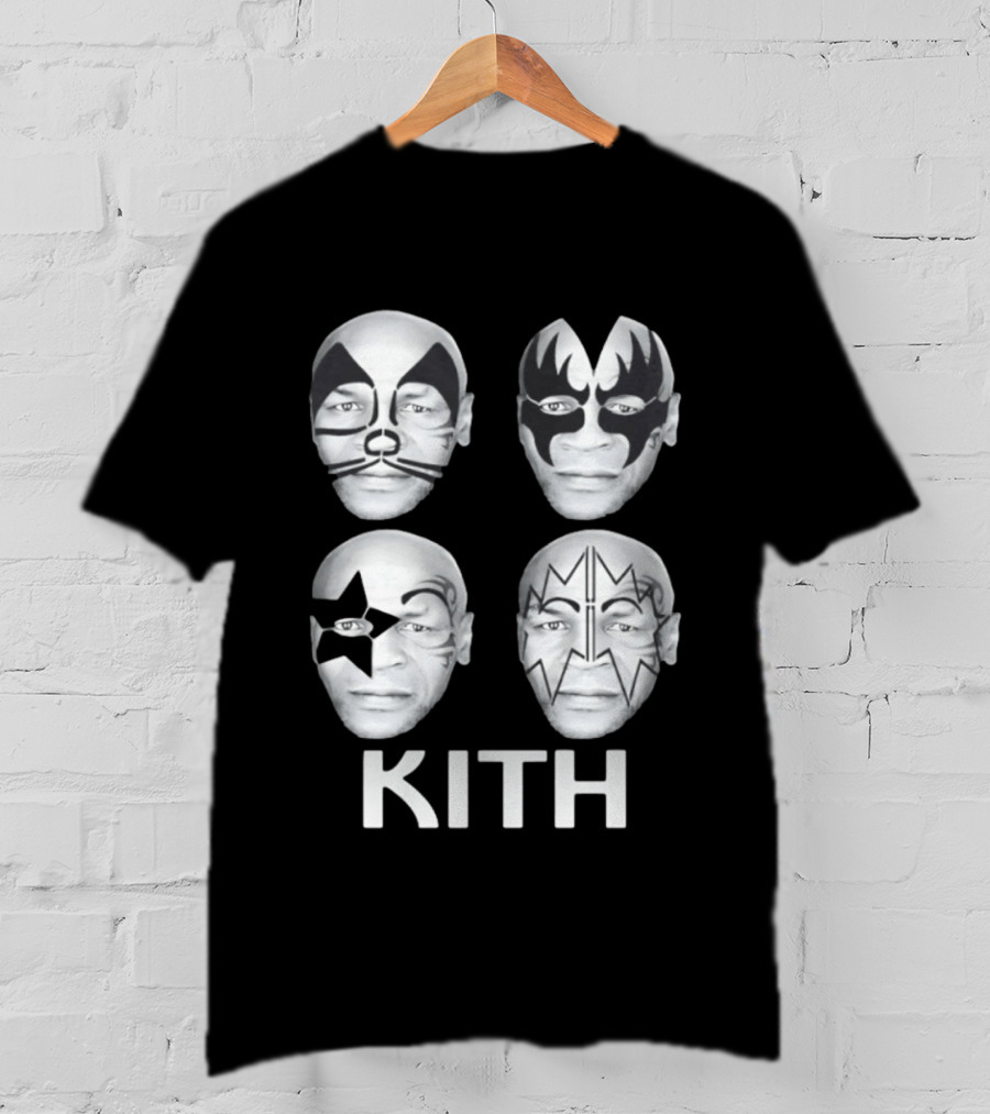 Kith Mike Tyson Kiss Band Face Paint Mashup Collection T-Shirt