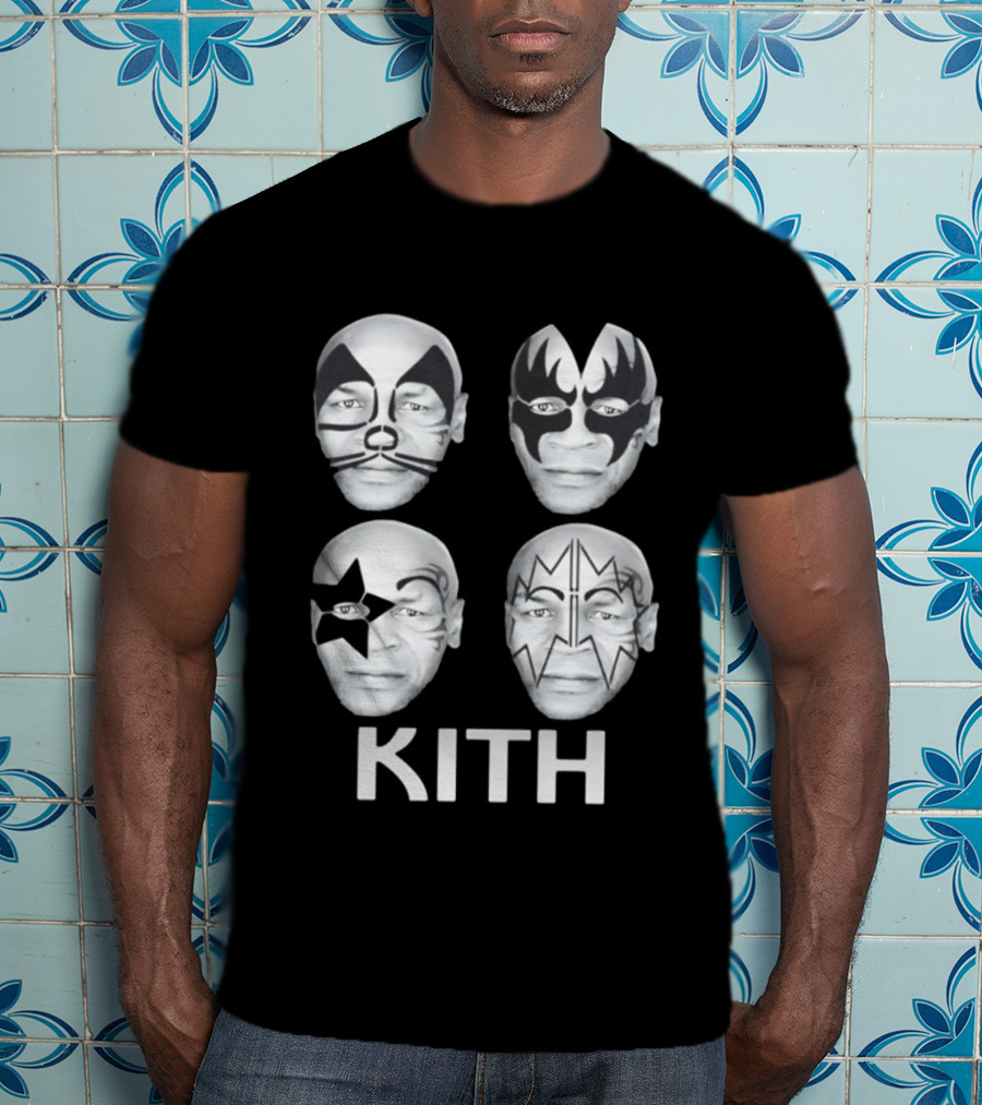 Kith Mike Tyson Kiss Band Face Paint Mashup Collection T-Shirt