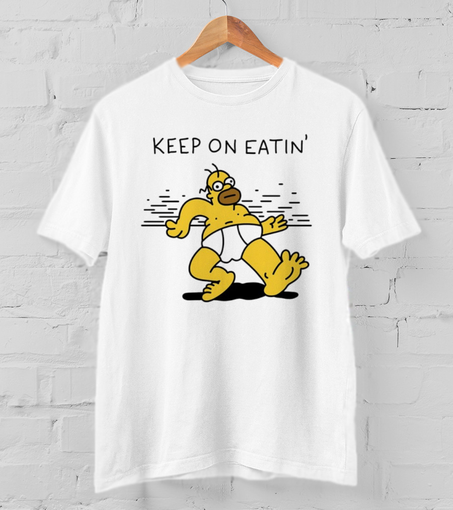 Homer Simpson Keep On Eatin' The Simpsons Walking T-Shirt