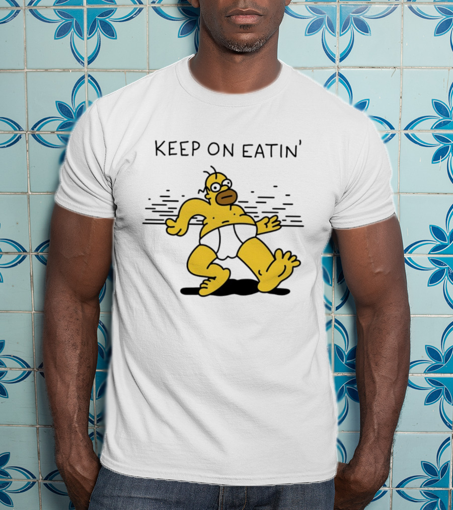 Homer Simpson Keep On Eatin' The Simpsons Walking T-Shirt