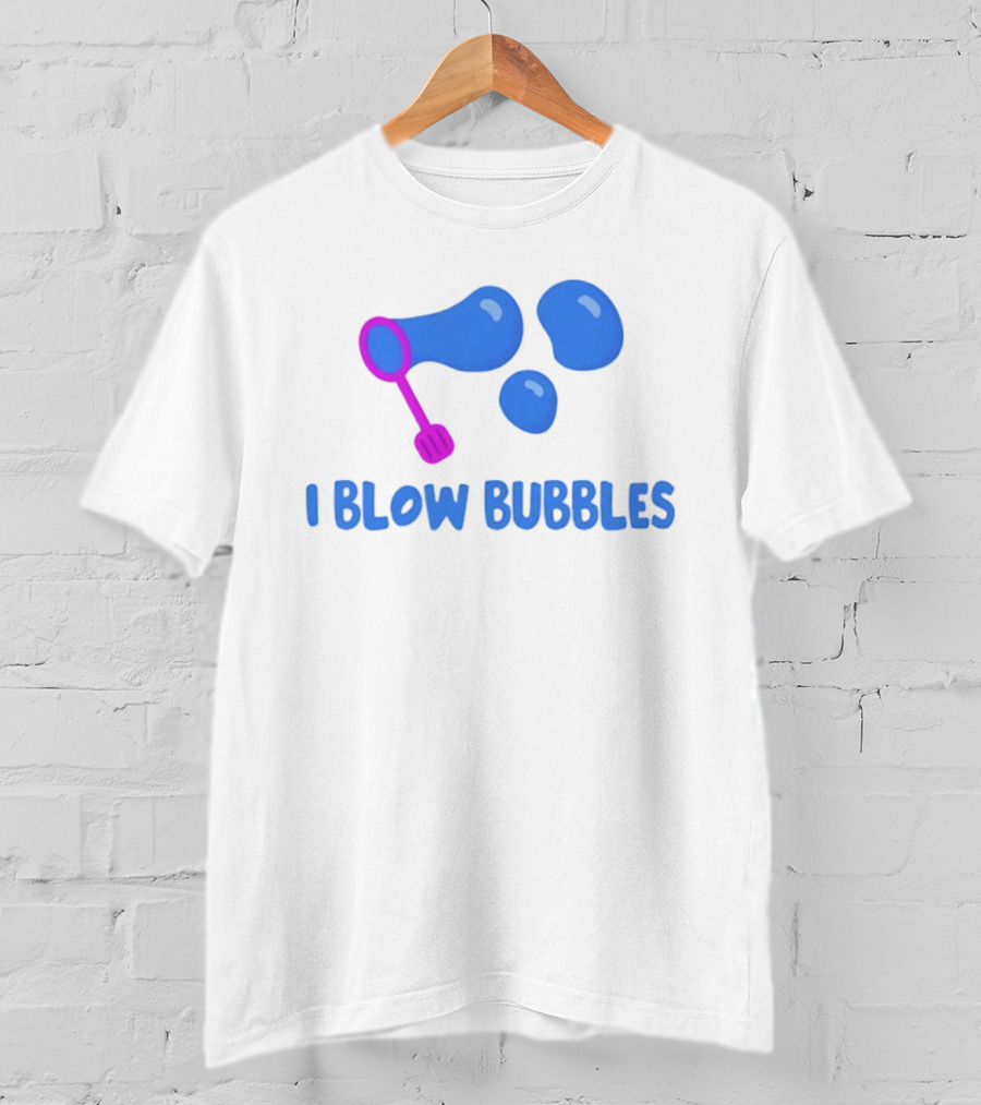 I Blow Bubbles Bubble Wand Summer Fun Playful Adventure T-Shirt