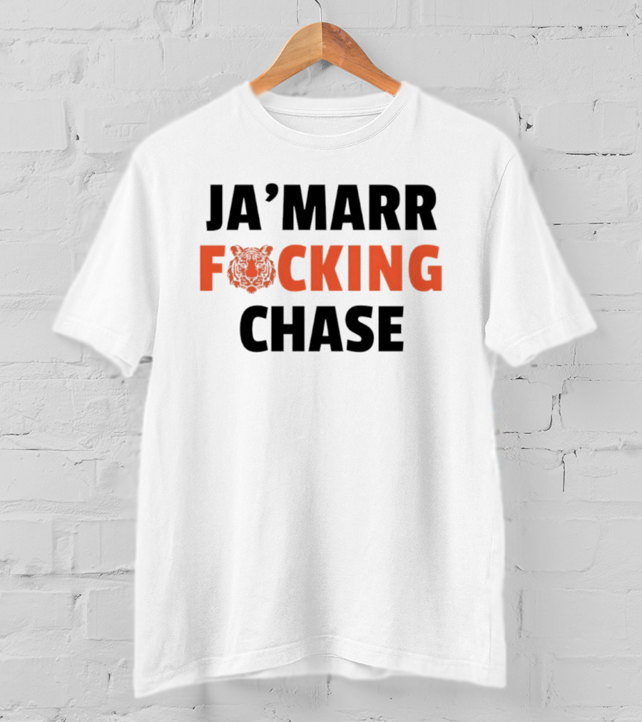 Cincinnati Bengals Ja'Marr Chase Football Tiger T-Shirt