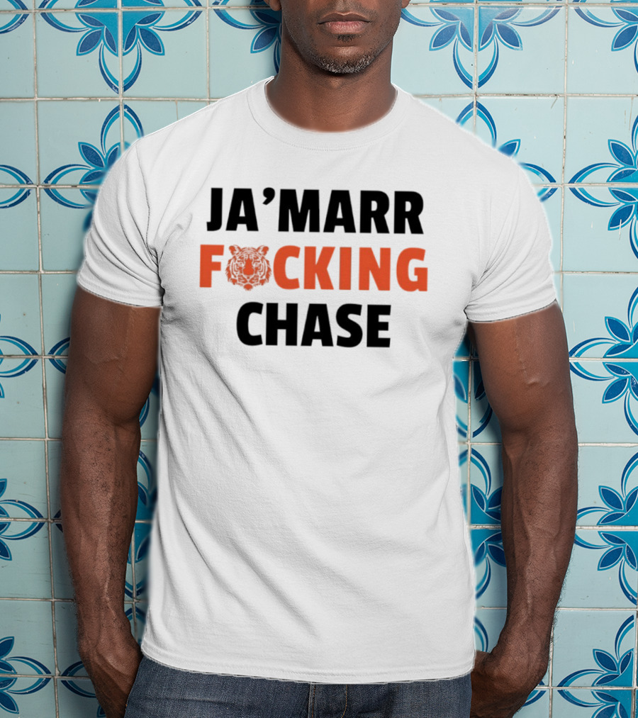 Cincinnati Bengals Ja'Marr Chase Football Tiger T-Shirt