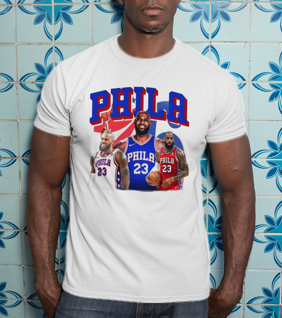 LeBron James Phila 23 Philadelphia Basketball T-Shirt