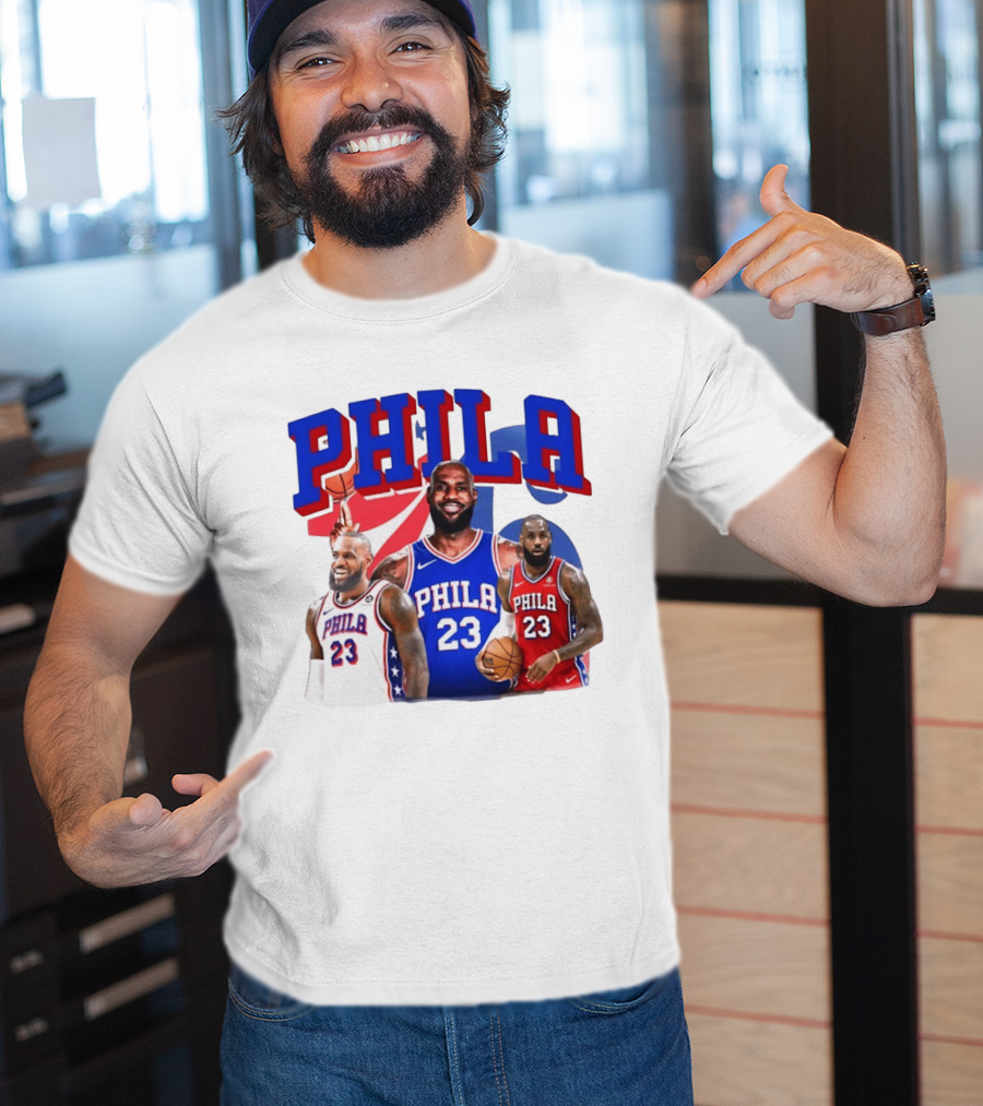 LeBron James Phila 23 Philadelphia Basketball T-Shirt