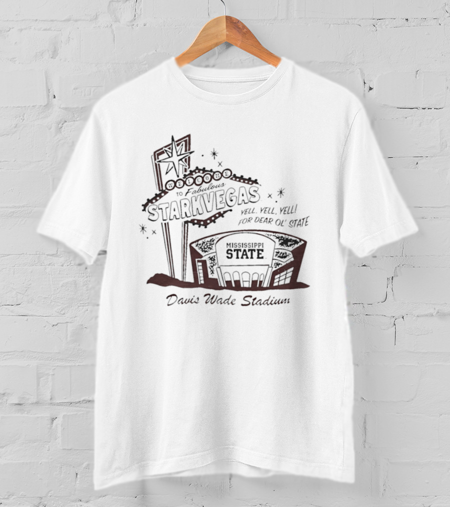 Starkvegas Mississippi State Davis Wade Stadium Football Veni Vidi Vici T-Shirt