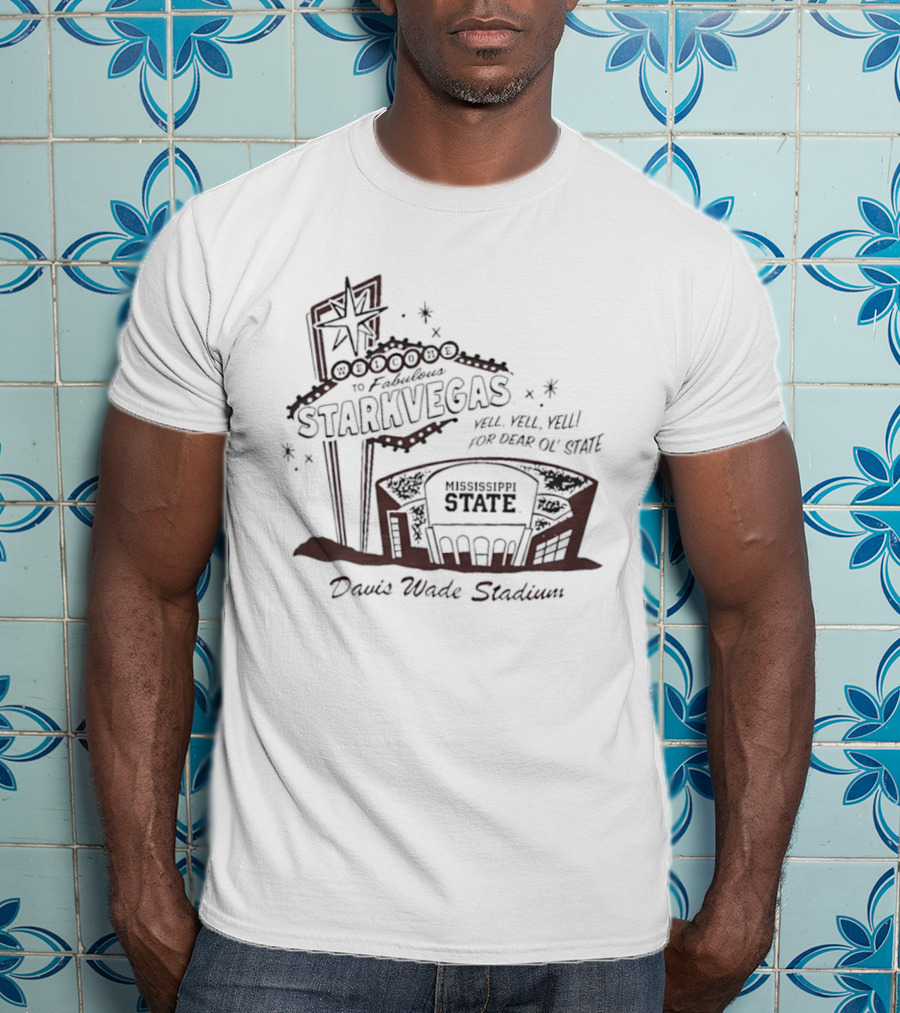 Starkvegas Mississippi State Davis Wade Stadium Football Veni Vidi Vici T-Shirt