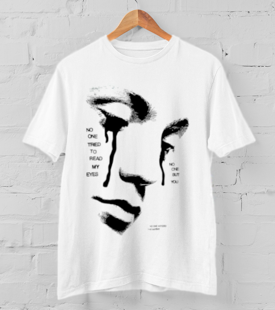 No One Tried To Read My Eyes The Marias Stylized Face T-Shirt