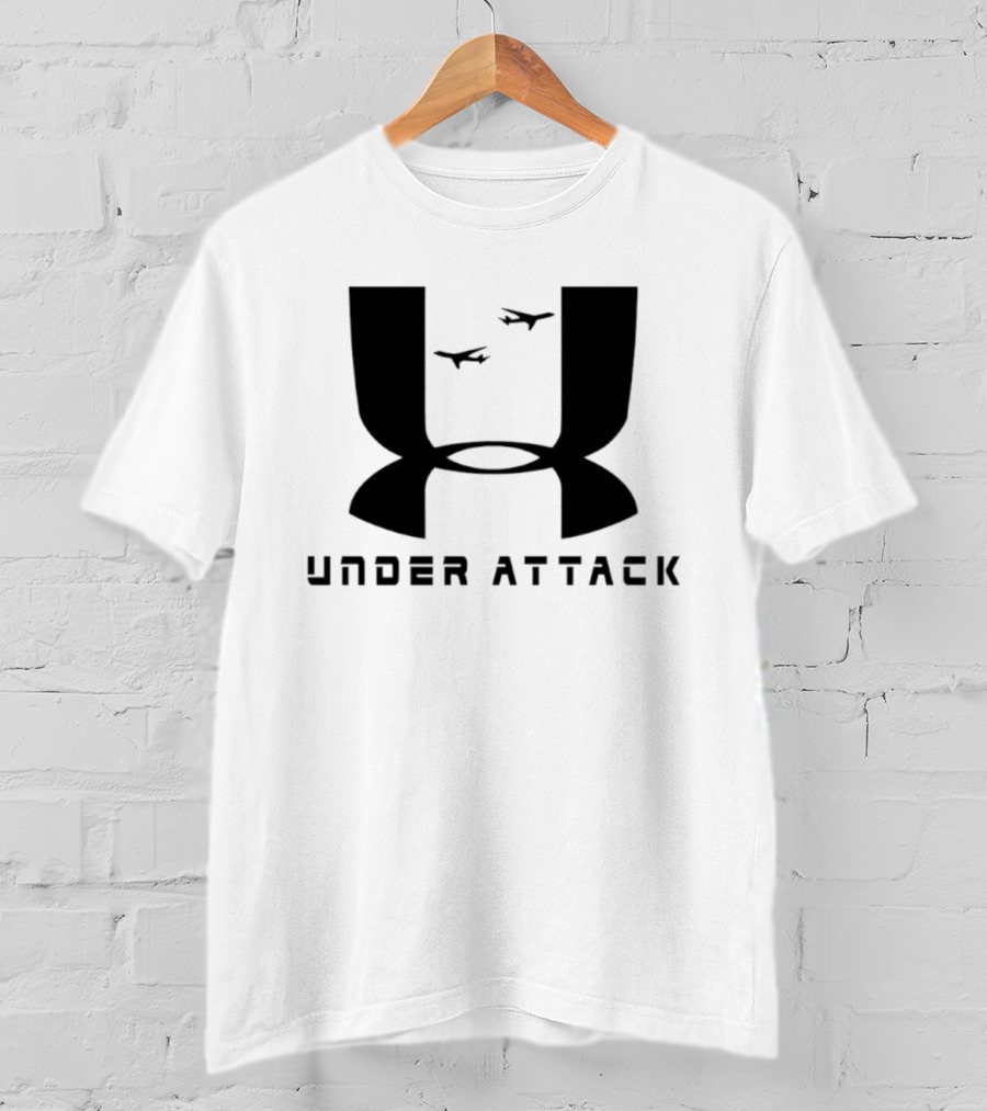 Under Attack Parody Logo With Airplanes T-Shirt