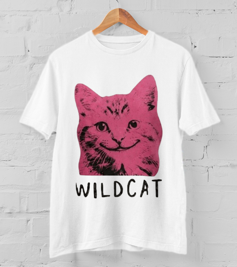 Wildcat Pink Cat Feline Animal T-Shirt