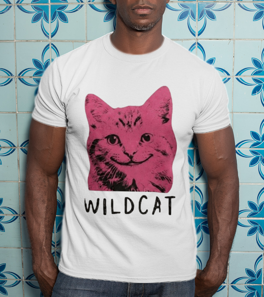 Wildcat Pink Cat Feline Animal T-Shirt