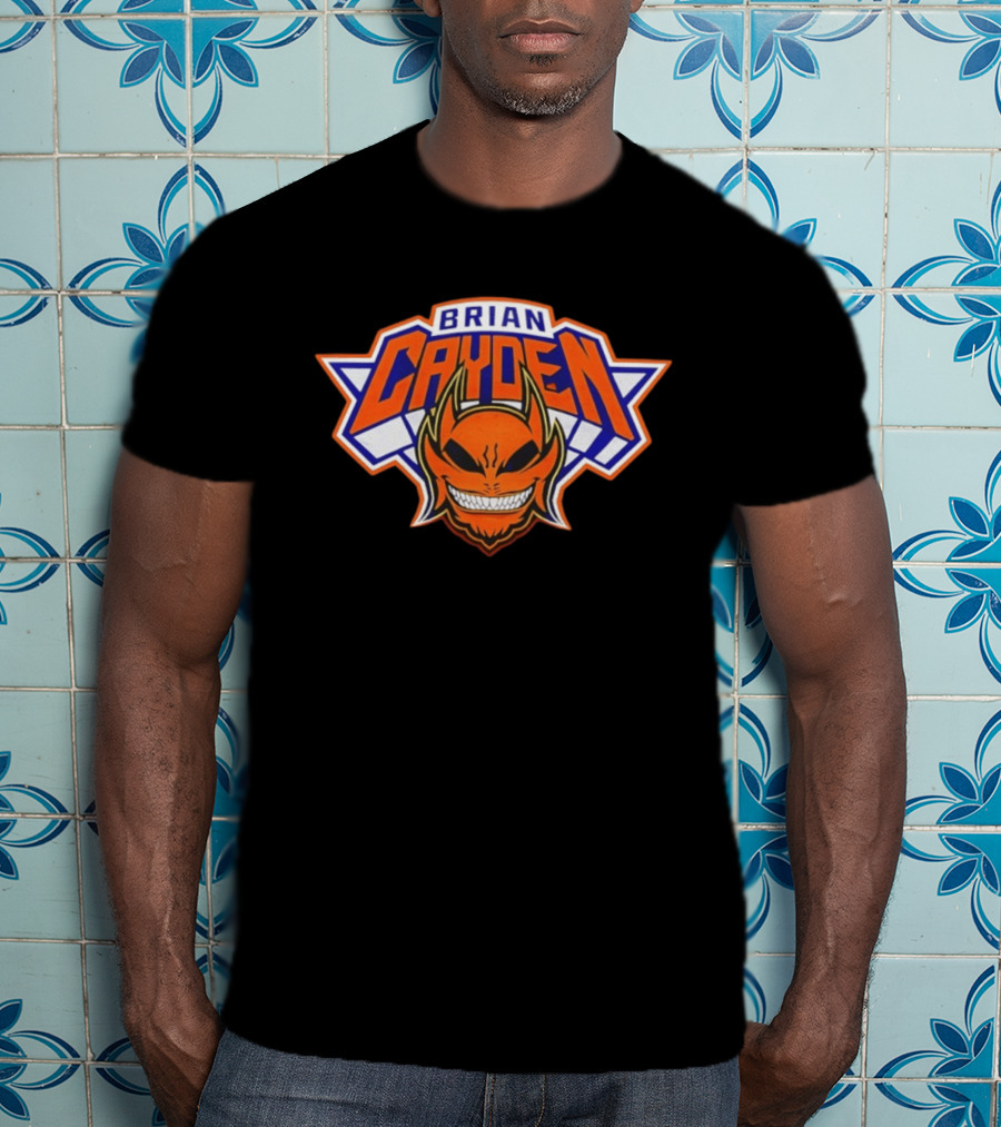 Brian Cayden New York Knicks Logo Style Basketball Fan T-Shirt
