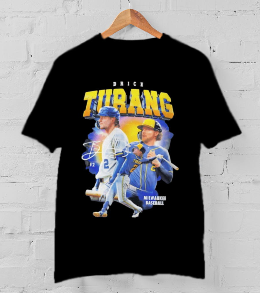 Brice Turang Milwaukee Brewers Baseball #2 T-Shirt
