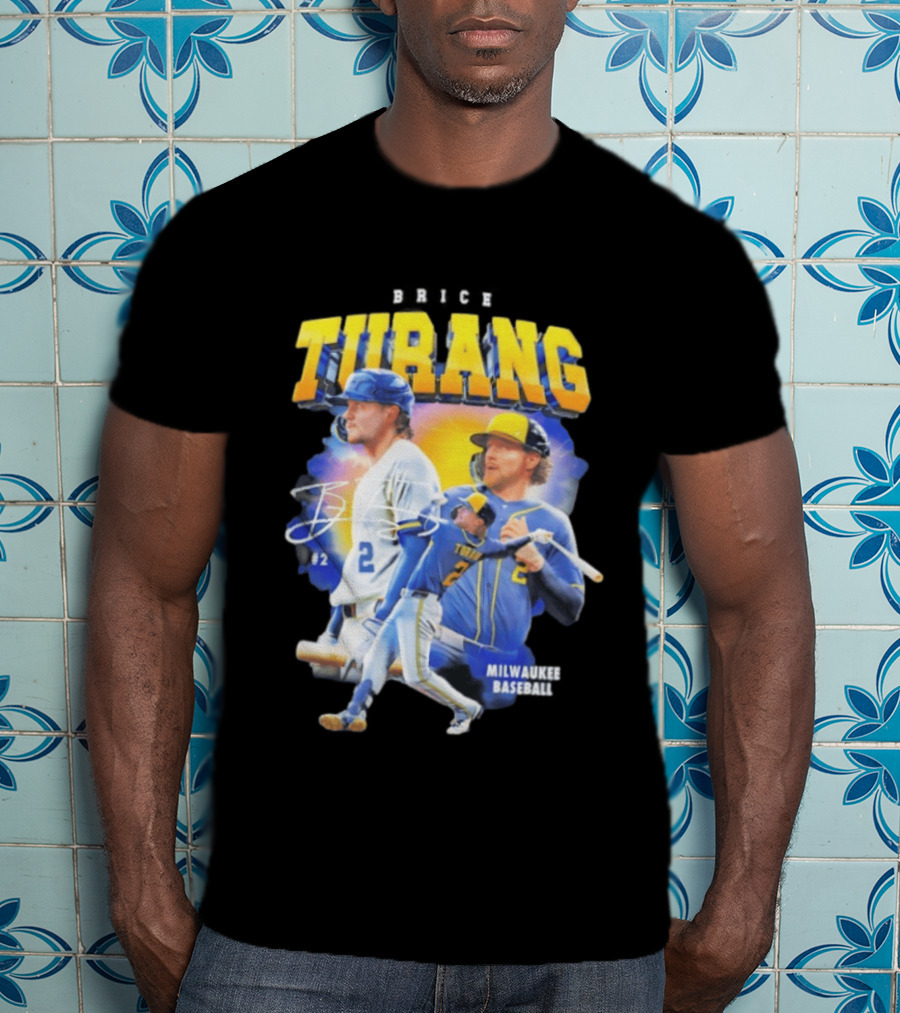Brice Turang Milwaukee Brewers Baseball #2 T-Shirt