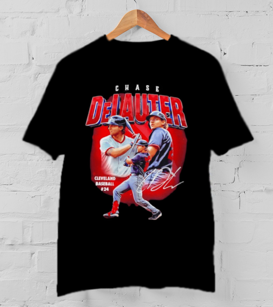 Cleveland Baseball Chase DeLauter #24 MLB 2026 Season T-Shirt