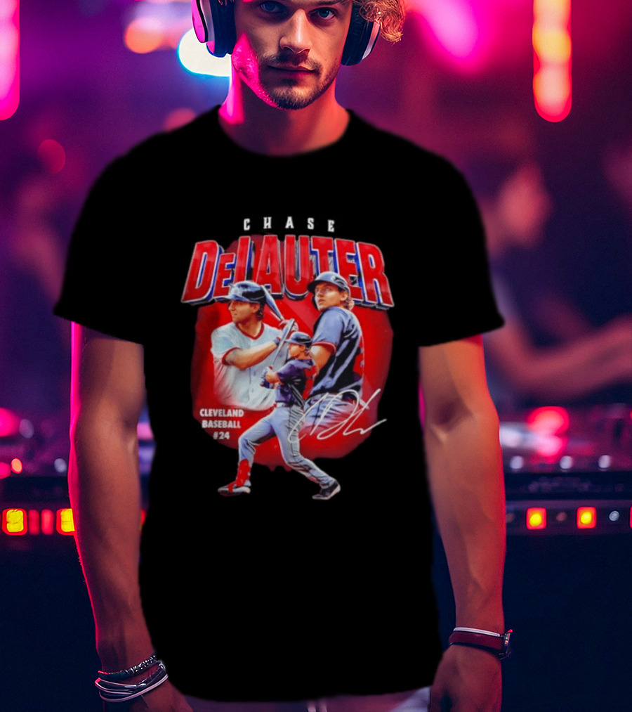 Cleveland Baseball Chase DeLauter #24 MLB 2026 Season T-Shirt
