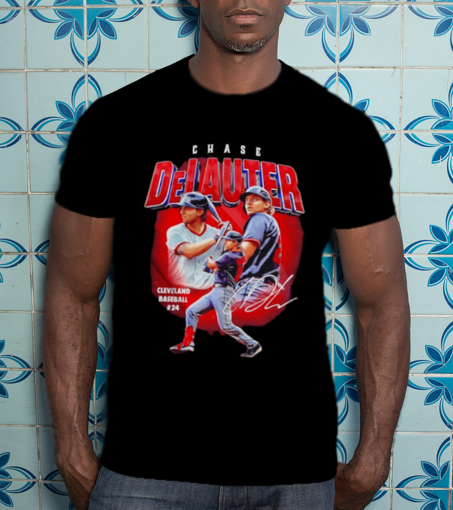 Cleveland Baseball Chase DeLauter #24 MLB 2026 Season T-Shirt