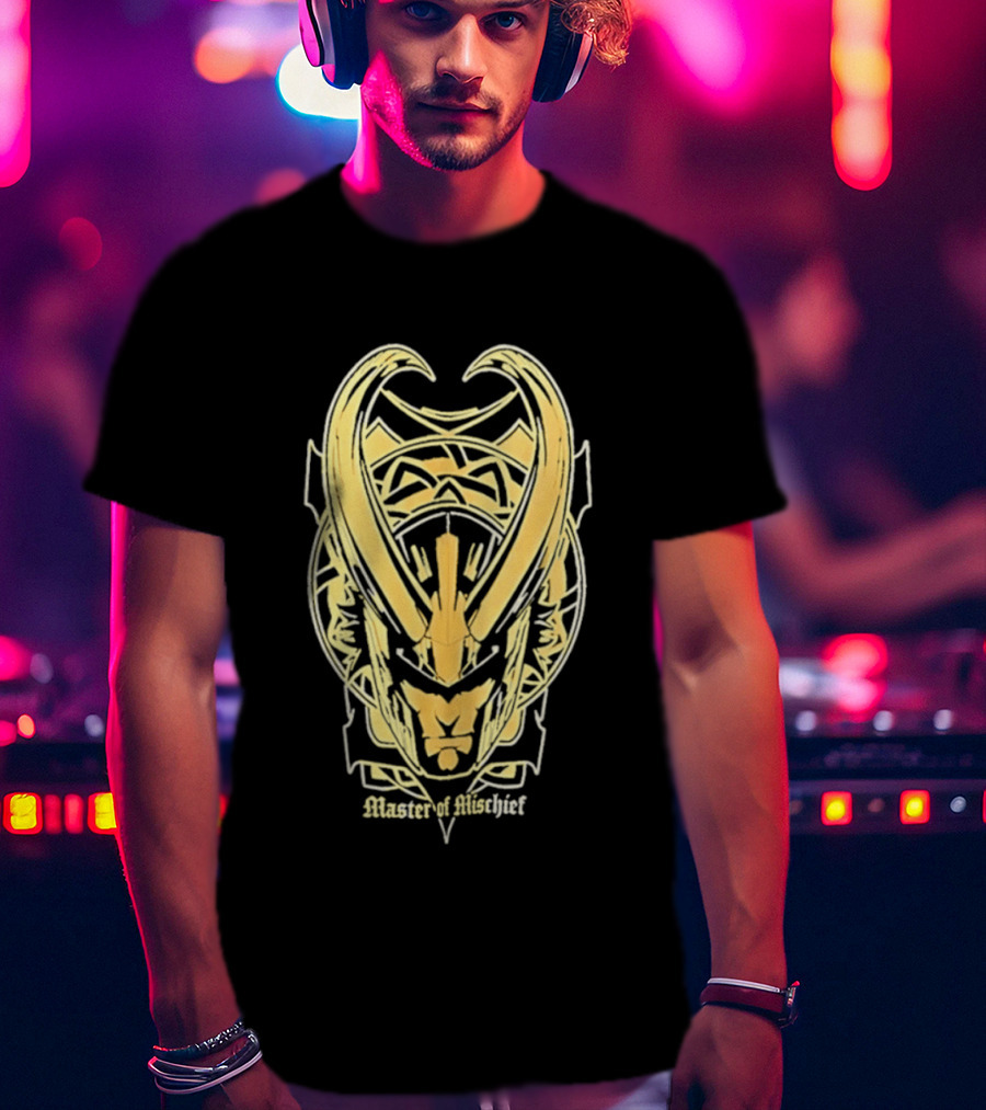 Loki Marvel Master Of Mischief Helmet T-Shirt
