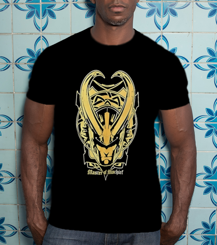 Loki Marvel Master Of Mischief Helmet T-Shirt